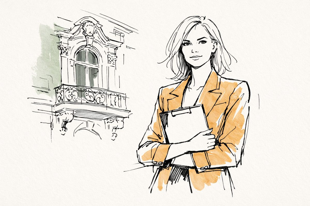 Building expert with notepad