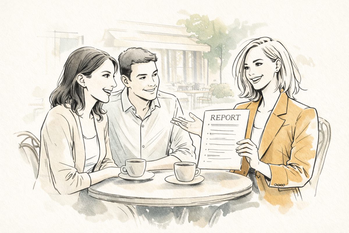 ABC Experts delivering report to clients